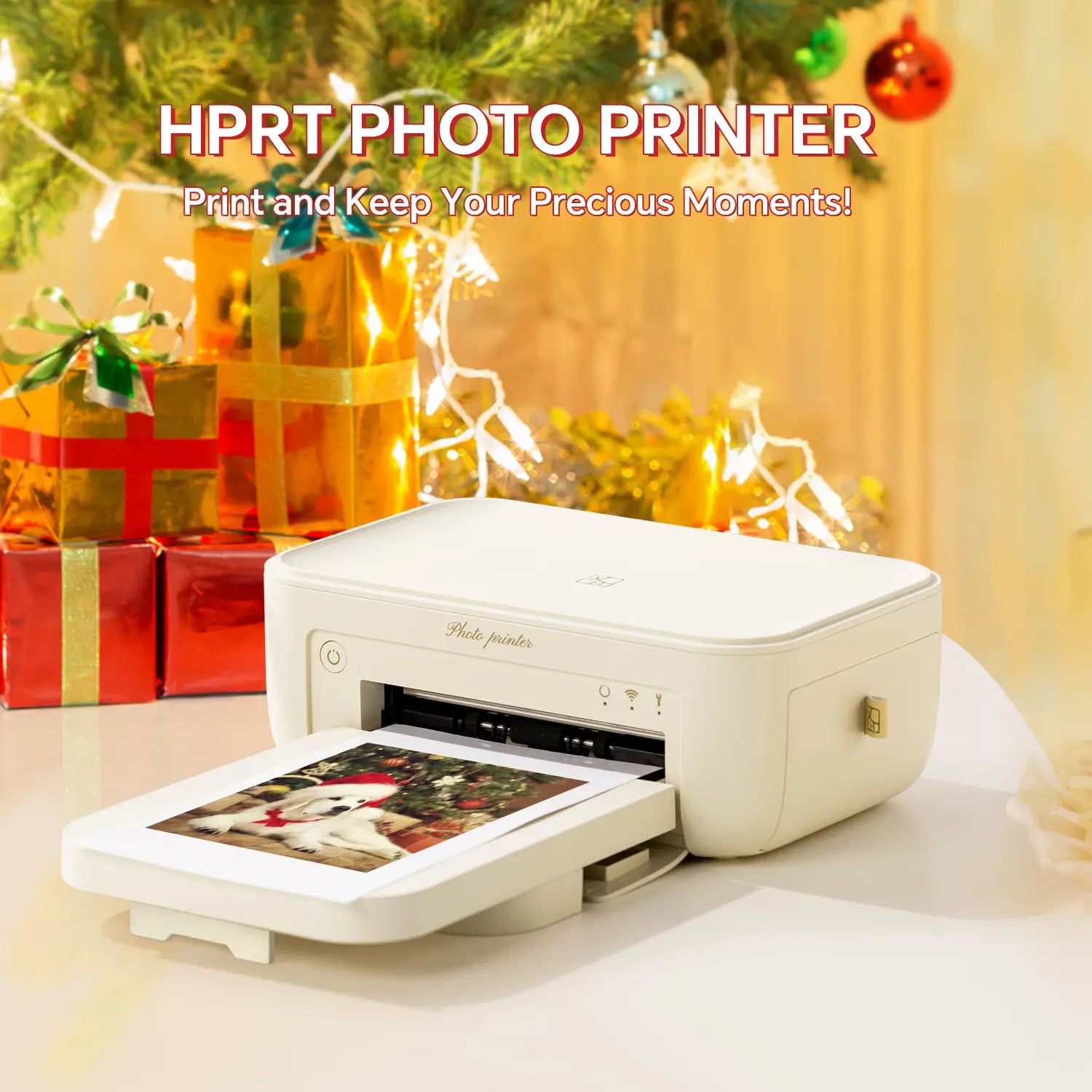 [Mother'S Day Gift] 4X6 Photo Printer, Wireless Wifi Portable Printing, Includes 20 Sheets & 1 Ribbon, Compatible with Iphone & Android,Giftedinlove,Best Gift for Mom Birthday Mother'S Day Gifts